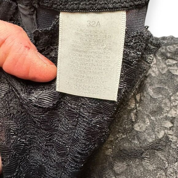 VICTORIA’S SECRET Women’s Black Floral Lace Strapless Bustier Corset Top 36A - Picture 3 of 5